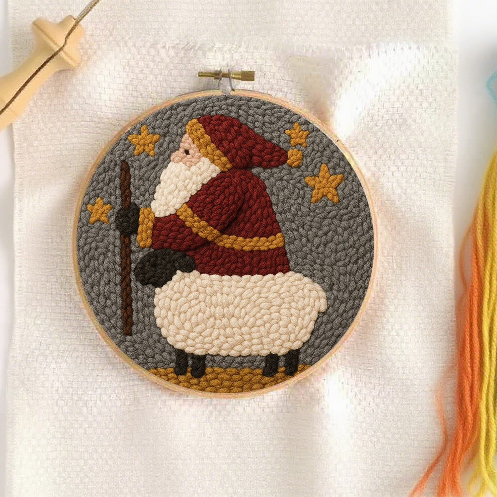 Christmas Santa Punch Needle Kit – Creative Holiday Craft | Heartfelt Gift - image 2