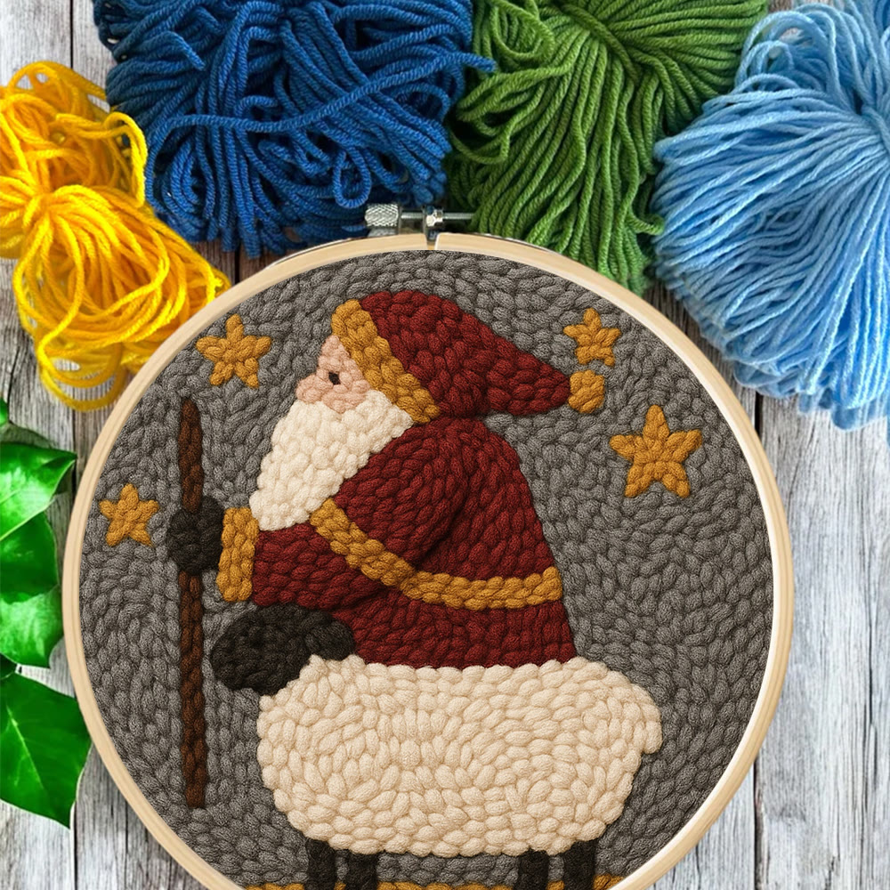 Christmas Santa Punch Needle Kit – Creative Holiday Craft | Heartfelt Gift - image 6