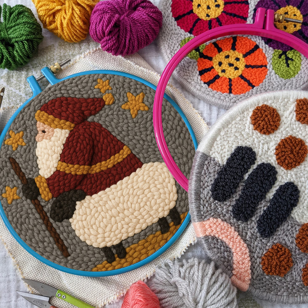 Christmas Santa Punch Needle Kit – Creative Holiday Craft | Heartfelt Gift - image 10