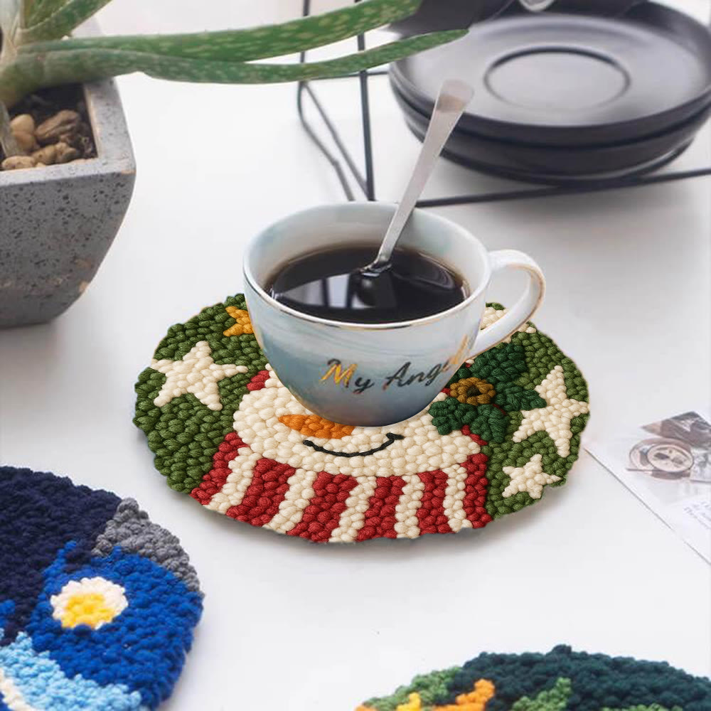 Merry Hat Punch Needle Kit – Beginner DIY Craft | Charming Holiday Wall Display - image 5