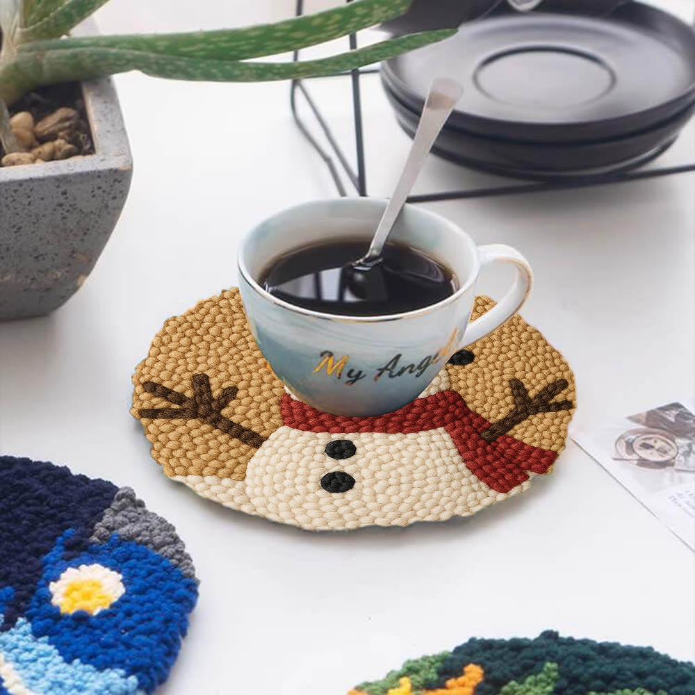 Cheerful Snowman Punch Needle Kit – Beginner-friendly Winter Stitch Kit | Festive Holiday Wall Art - image 5