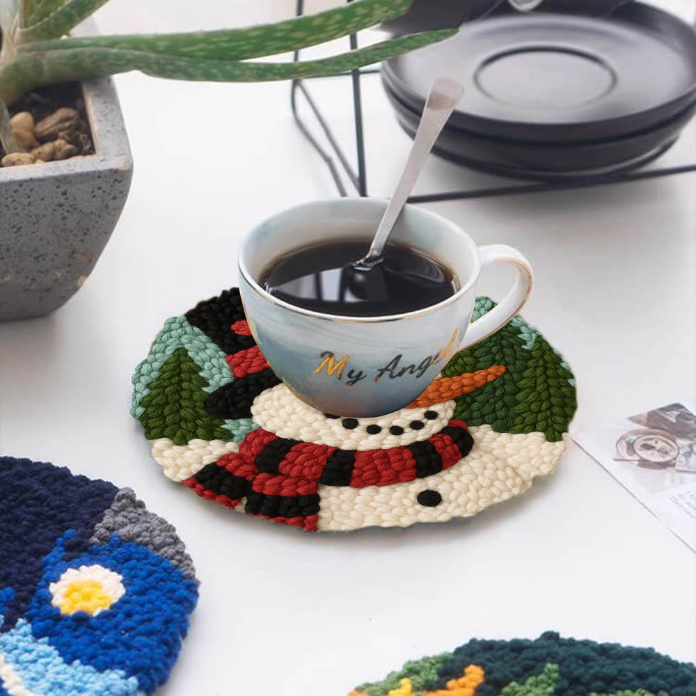 Snowman with Cardinal Punch Needle Kit – Cozy Winter DIY Gift | Handmade Holiday Keepsake - image 5