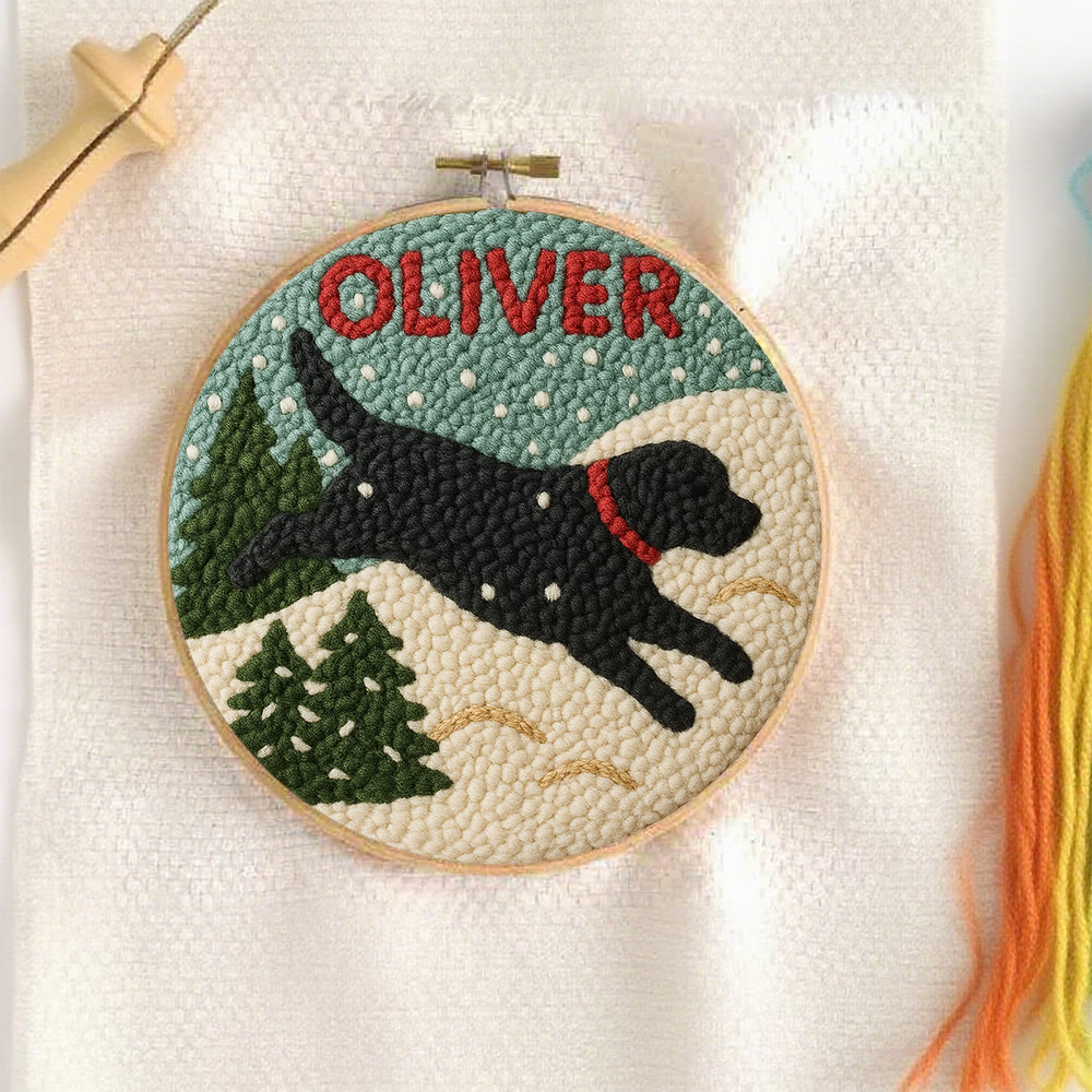 Winter Dog Punch Needle Kit – Cozy Seasonal Diy | Thoughtful Holiday Gift - image 2