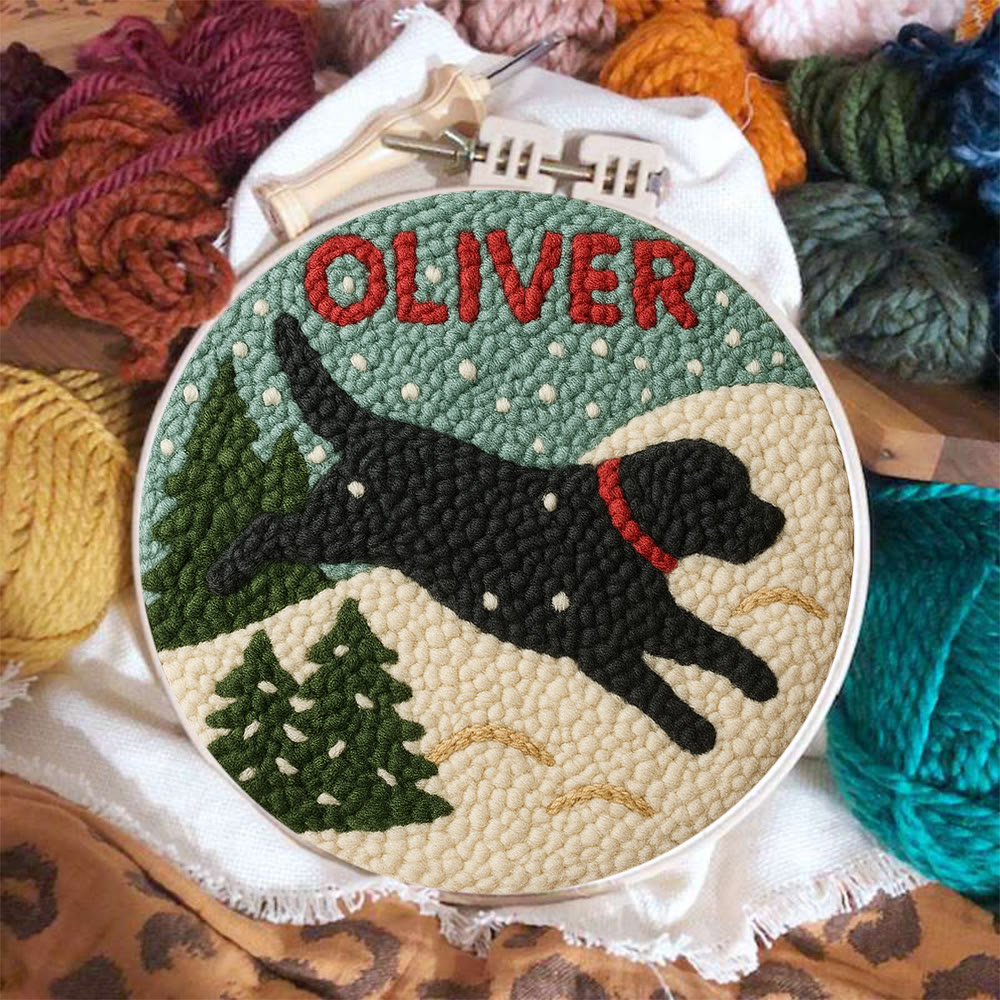 Winter Dog Punch Needle Kit – Cozy Seasonal Diy | Thoughtful Holiday Gift - image 3