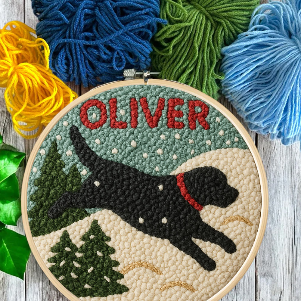 Winter Dog Punch Needle Kit – Cozy Seasonal Diy | Thoughtful Holiday Gift - image 6