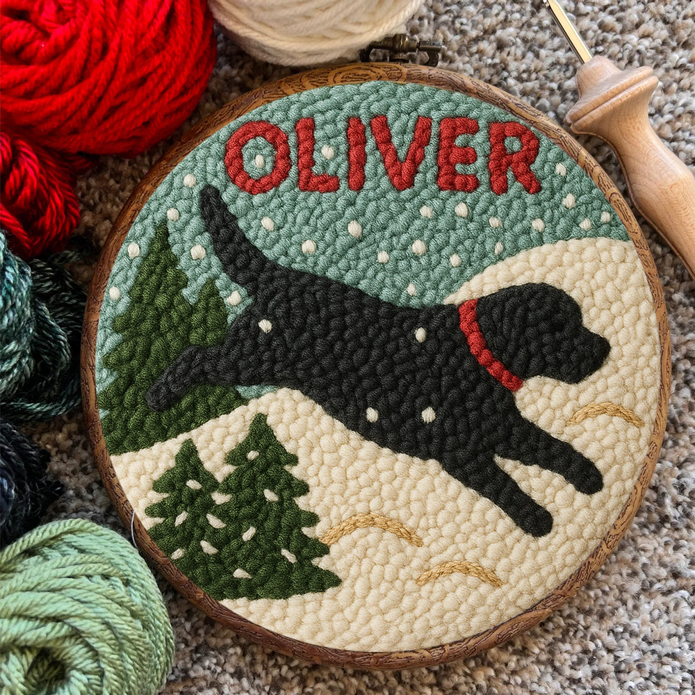 Winter Dog Punch Needle Kit – Cozy Seasonal Diy | Thoughtful Holiday Gift - image 8