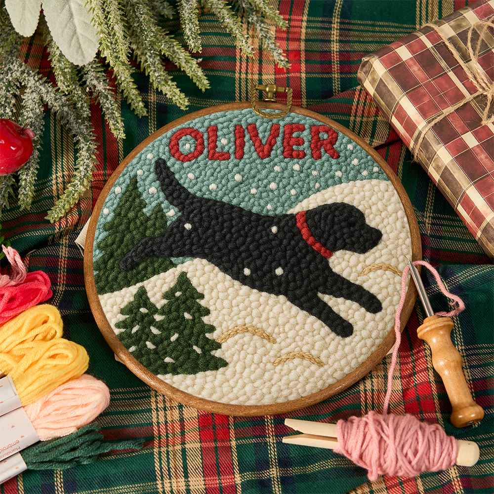 Winter Dog Punch Needle Kit – Cozy Seasonal Diy | Thoughtful Holiday Gift - image 12