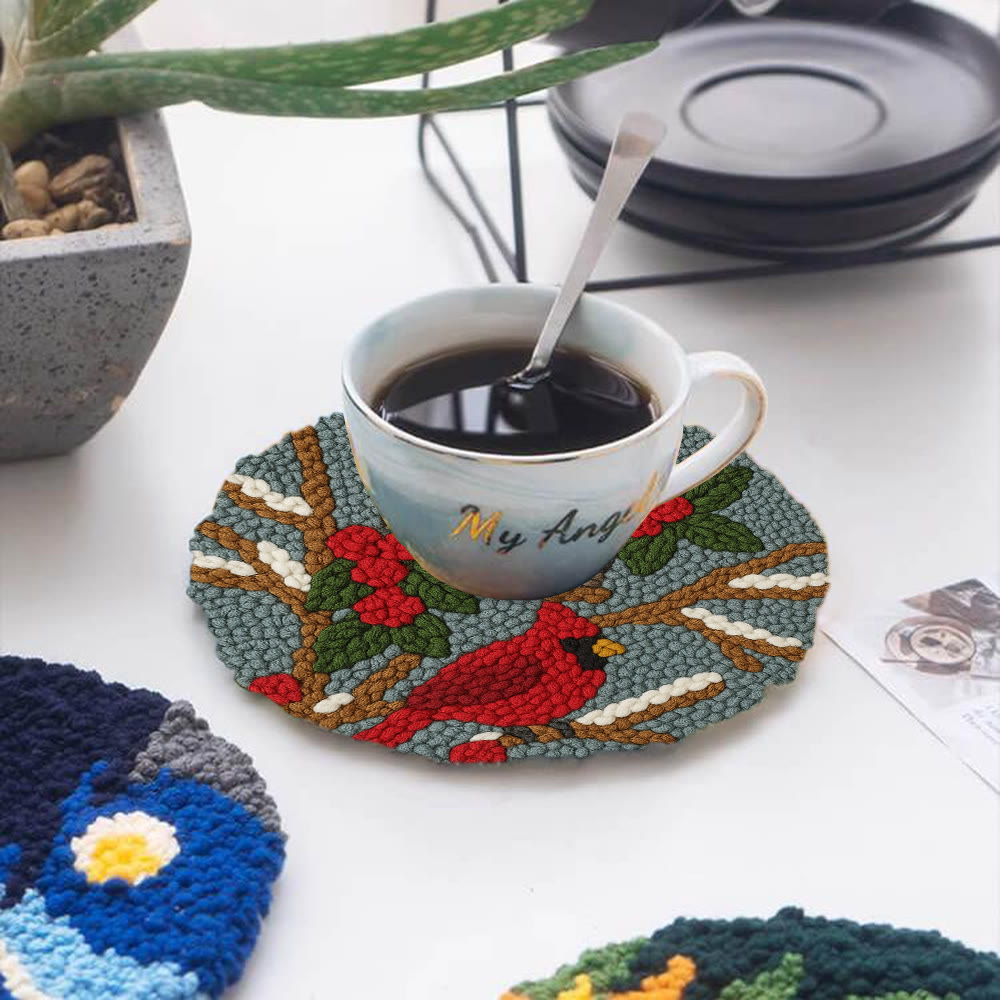 Cardinal In Winter Punch Needle Kit – Easy Festive Diy | A Comforting Handmade Moment - image 5