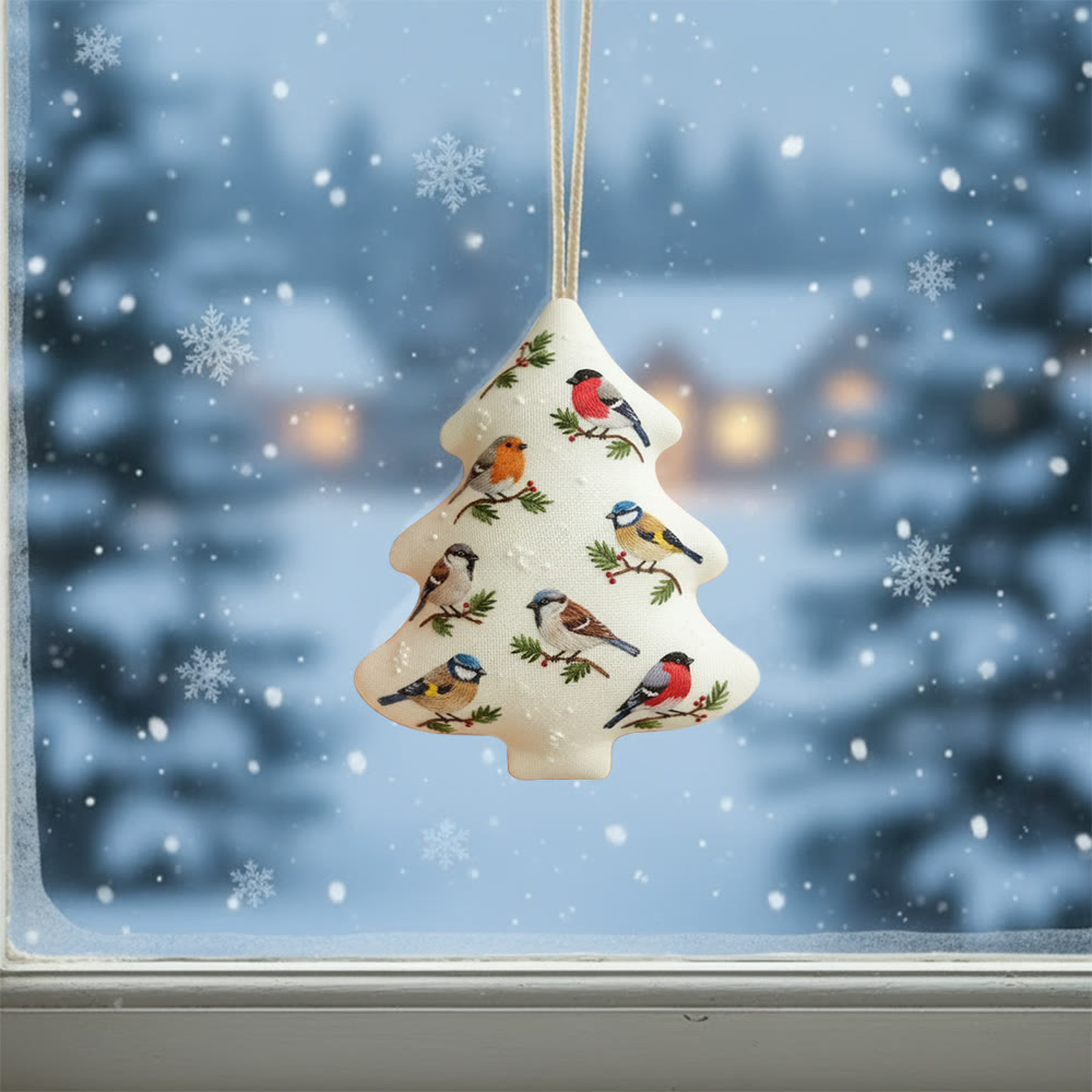 Rubbyoo Tree-shaped Embroidery Kit - Bird Party | Animal Creative Craft | Perfect For Hanging Decor - image 2