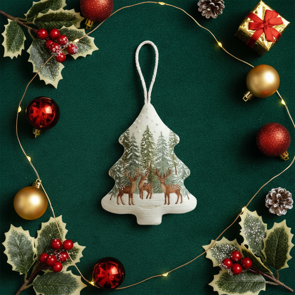 Rubbyoo Tree-shaped Embroidery Kit - Winter Forest | Winter Collection Craft | Unique Needle Art - image 10