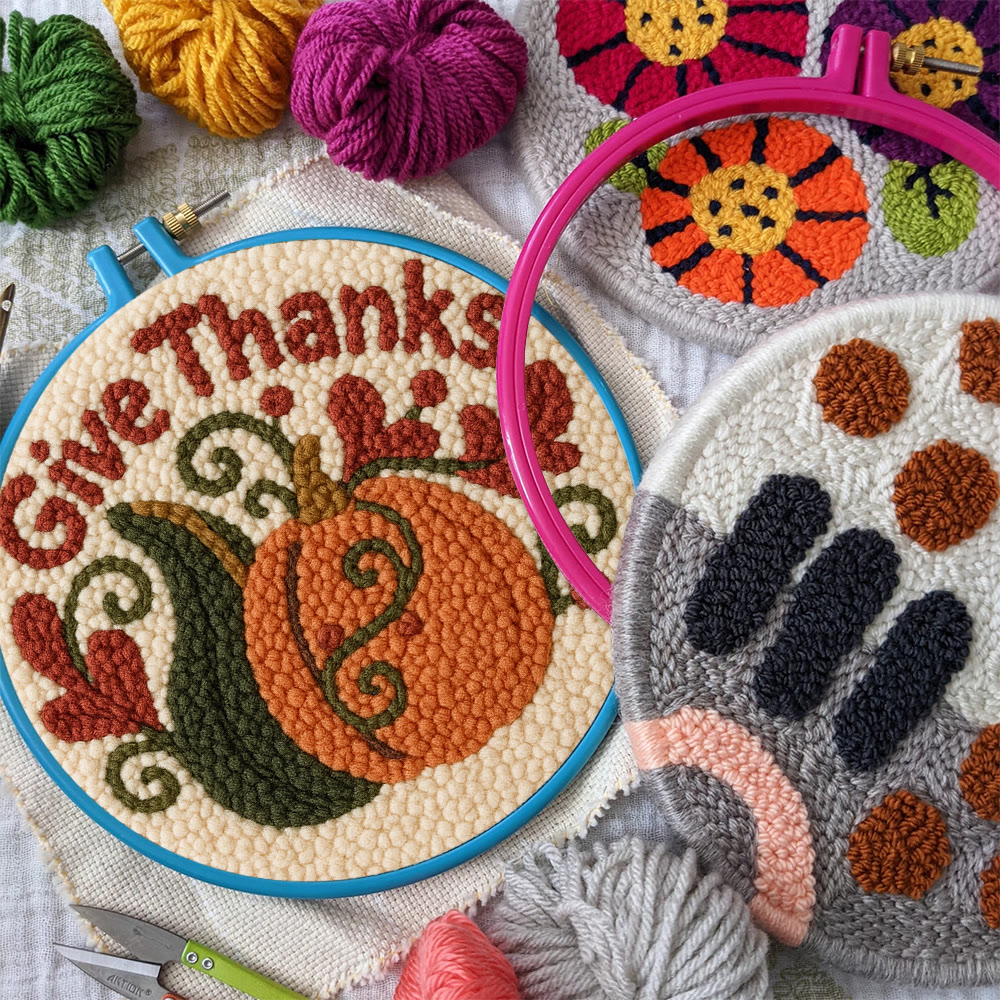 Give Thanks Punch Needle Kit – Cozy Diy Craft Project | Perfect Home Decor - image 9