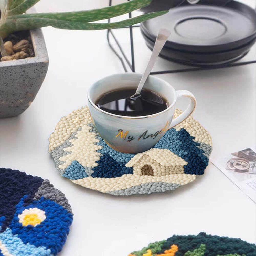 Winter Cabin Punch Needle Kit – Beginner Diy | Perfect Winter Home Hanging - image 5