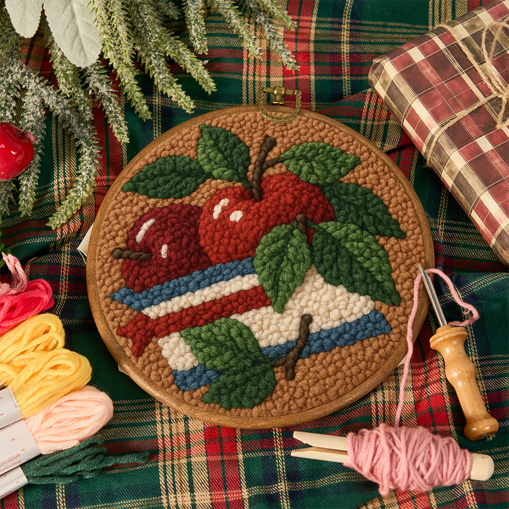Apple Harvest Punch Needle Kit – Beginner Project | Thoughtful Handmade Gift Idea - image 12