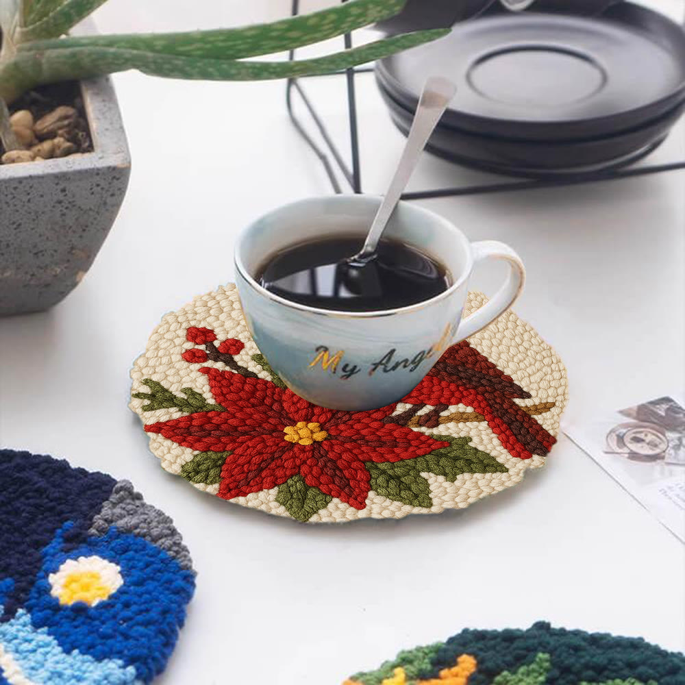 Cardinal Punch Needle Kit – Beginner-Friendly Project | Festive Winter Home Piece - image 5