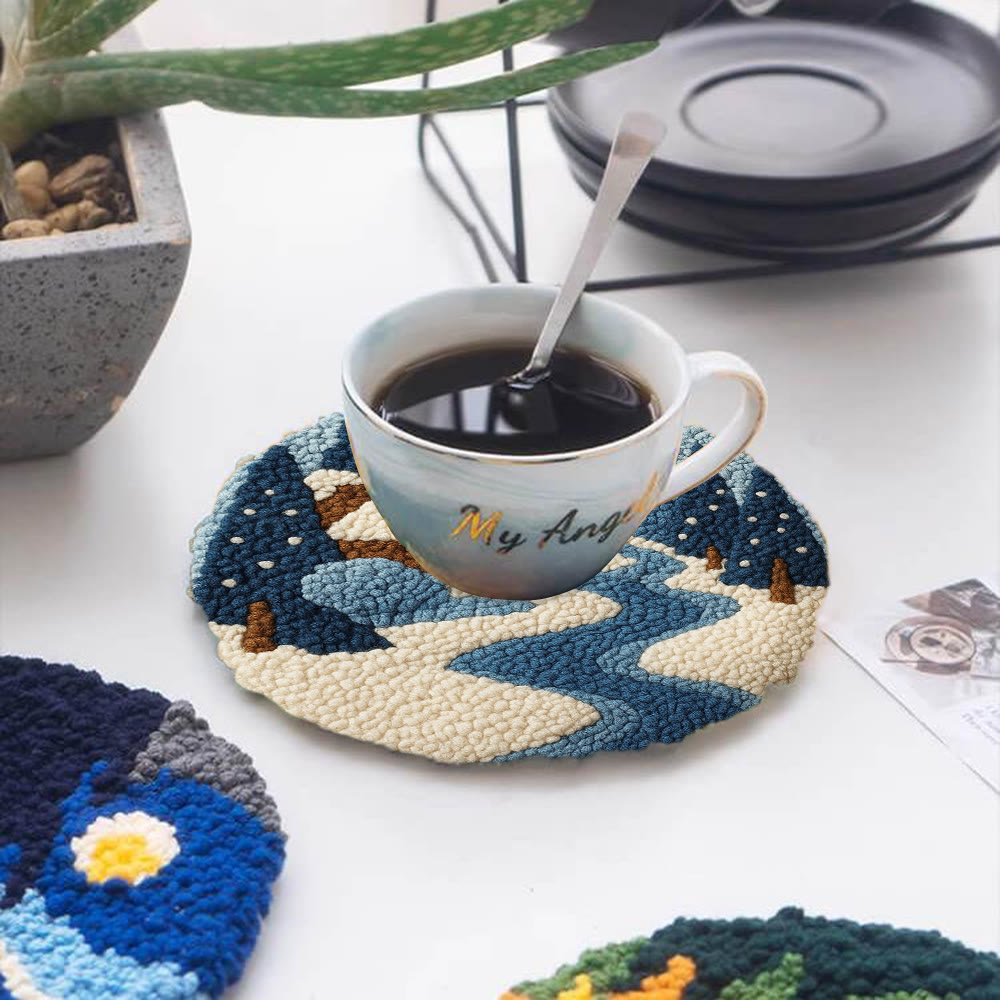 Winter Cabin Punch Needle Kit – Ideal Gift For Nature Lovers | Cozy Handmade Winter Portrait - image 5