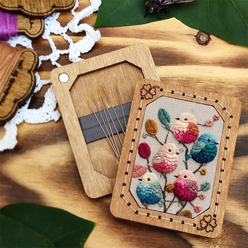 Rubbyoo Embroidery Kit - Lovely Birds | Diy Handmade Stitchwork | Perfect For Wall Hanging - image 3