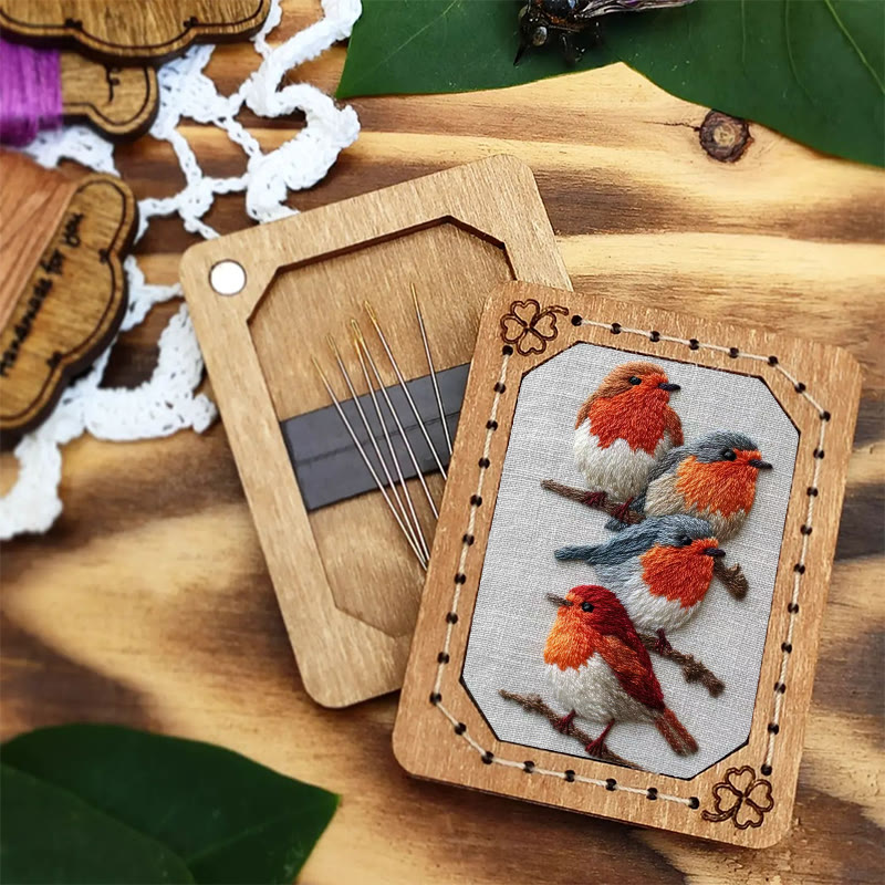 Rubbyoo Embroidery Kit - Robin Birds | Diy Animal Craft | Gifts For Bird Lovers - image 7