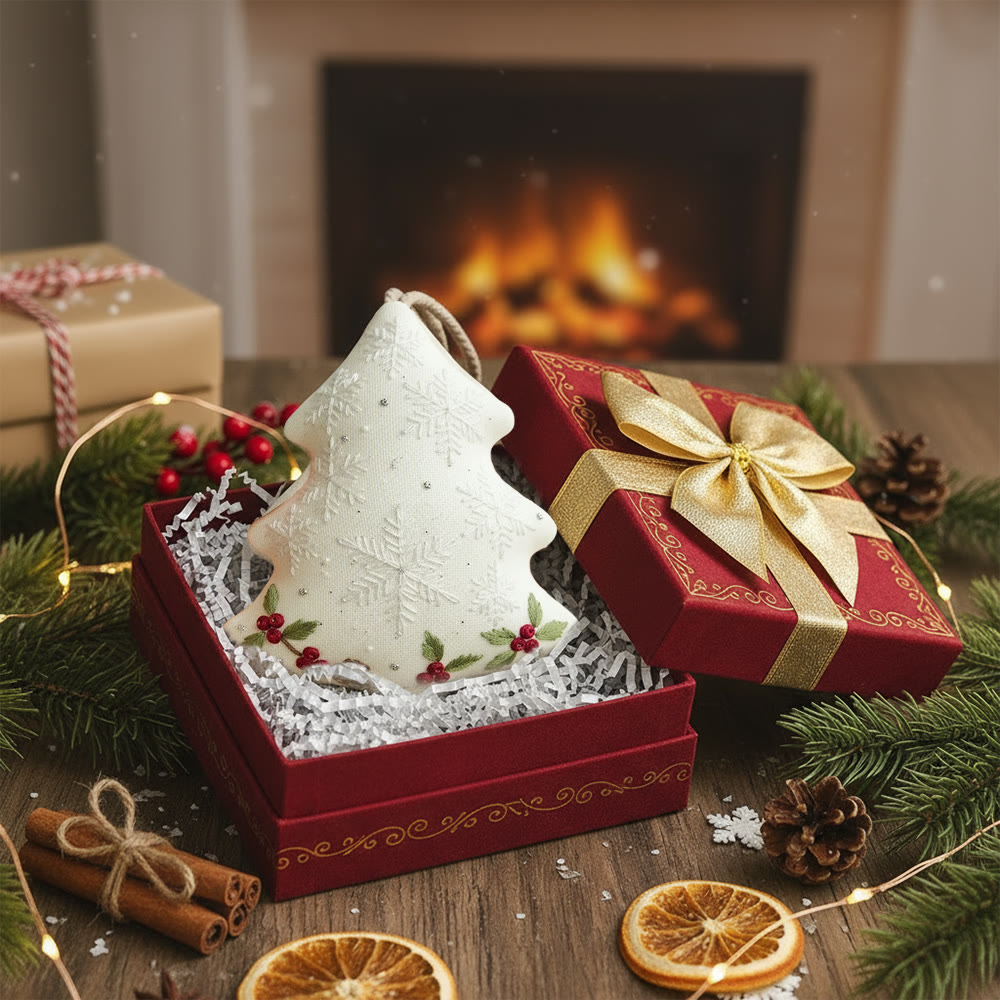 Rubbyoo Tree-shaped Embroidery Kit - Snowflake Design | Elegant Christmas Diy Project | Beautiful Holiday Accent - image 8