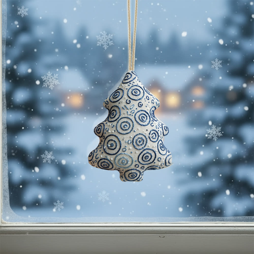 Rubbyoo Tree-shaped Embroidery Kit -  Swirl Pattern Motif | Beginner-friendly Hand Embroidery Bundle | Thoughtful Personalized Gift - image 2