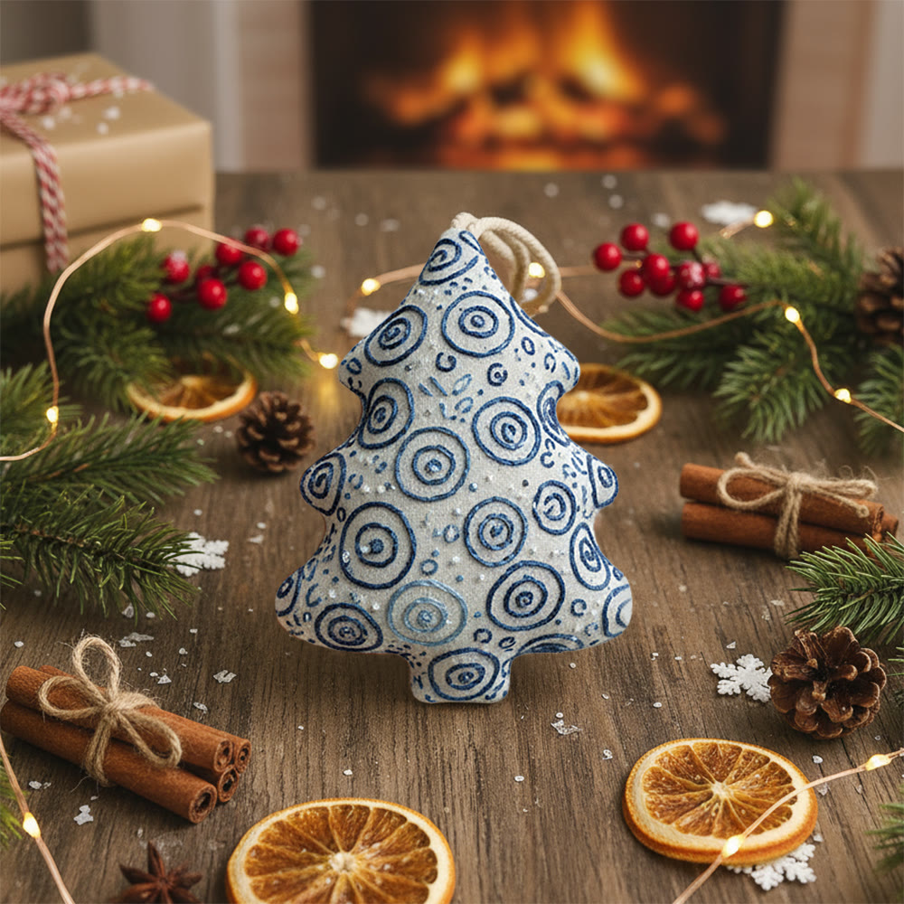 Rubbyoo Tree-shaped Embroidery Kit -  Swirl Pattern Motif | Beginner-friendly Hand Embroidery Bundle | Thoughtful Personalized Gift - image 7