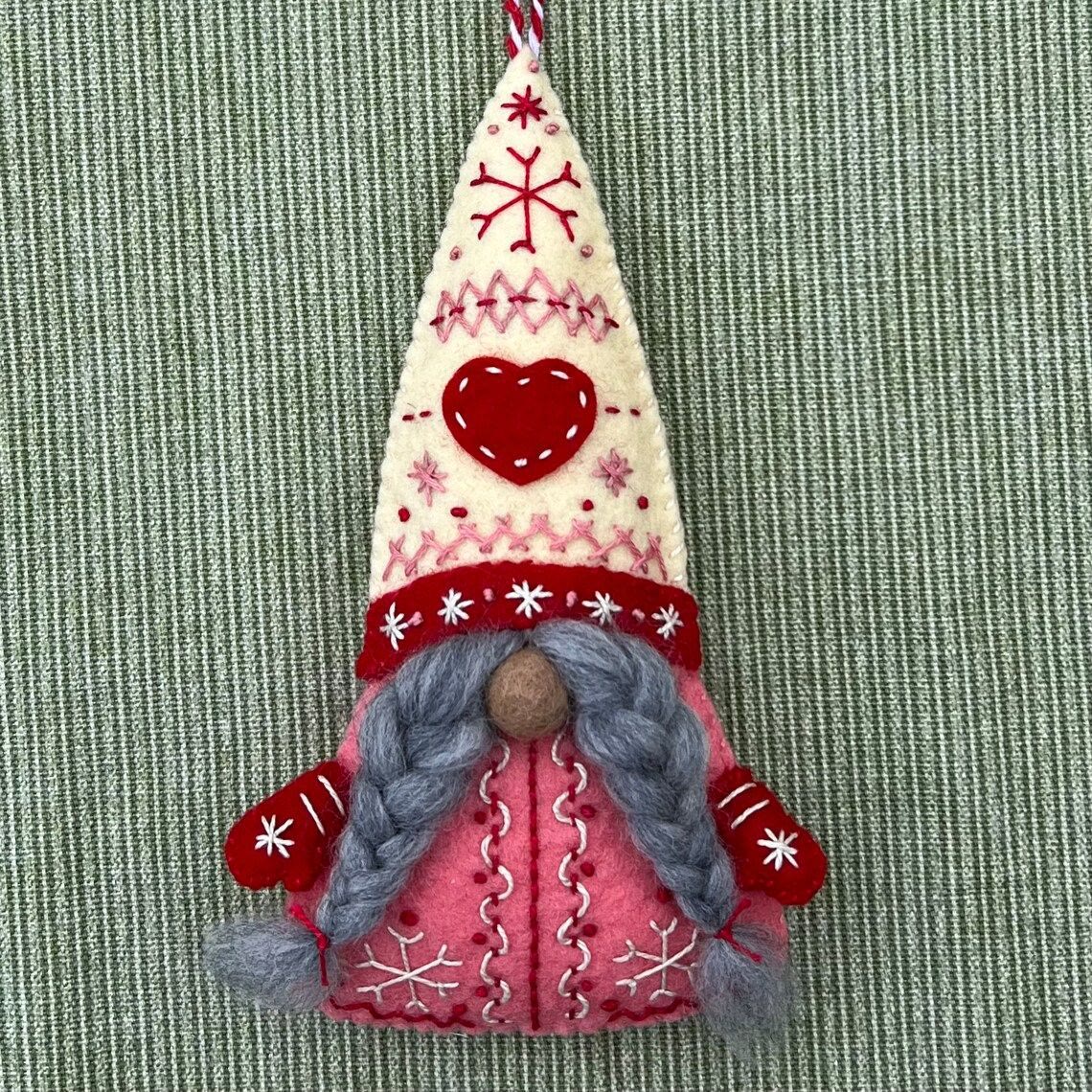 Embroidery Felt Ornaments Kit - Nordic House Art Craft | Diy Christmas Celebration Gift | Nice For Handmade Beginner - image 10