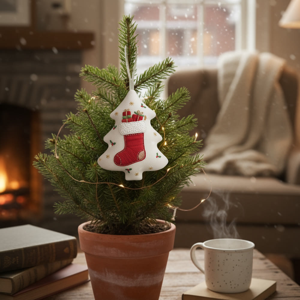 Rubbyoo Tree-shaped Embroidery Kit - Surprising Socks | Diy Hoop Art | Perfect Christmas Gift - image 8