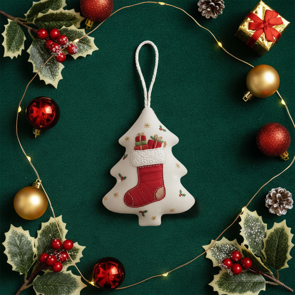 Rubbyoo Tree-shaped Embroidery Kit - Surprising Socks | Diy Hoop Art | Perfect Christmas Gift - image 10