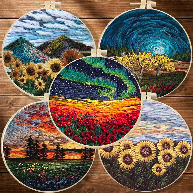 Rubbyoo Embroidery Kit - Majestic Landscape Series | Unique Needle Artwork | Perfect Wall Decoration - image 1