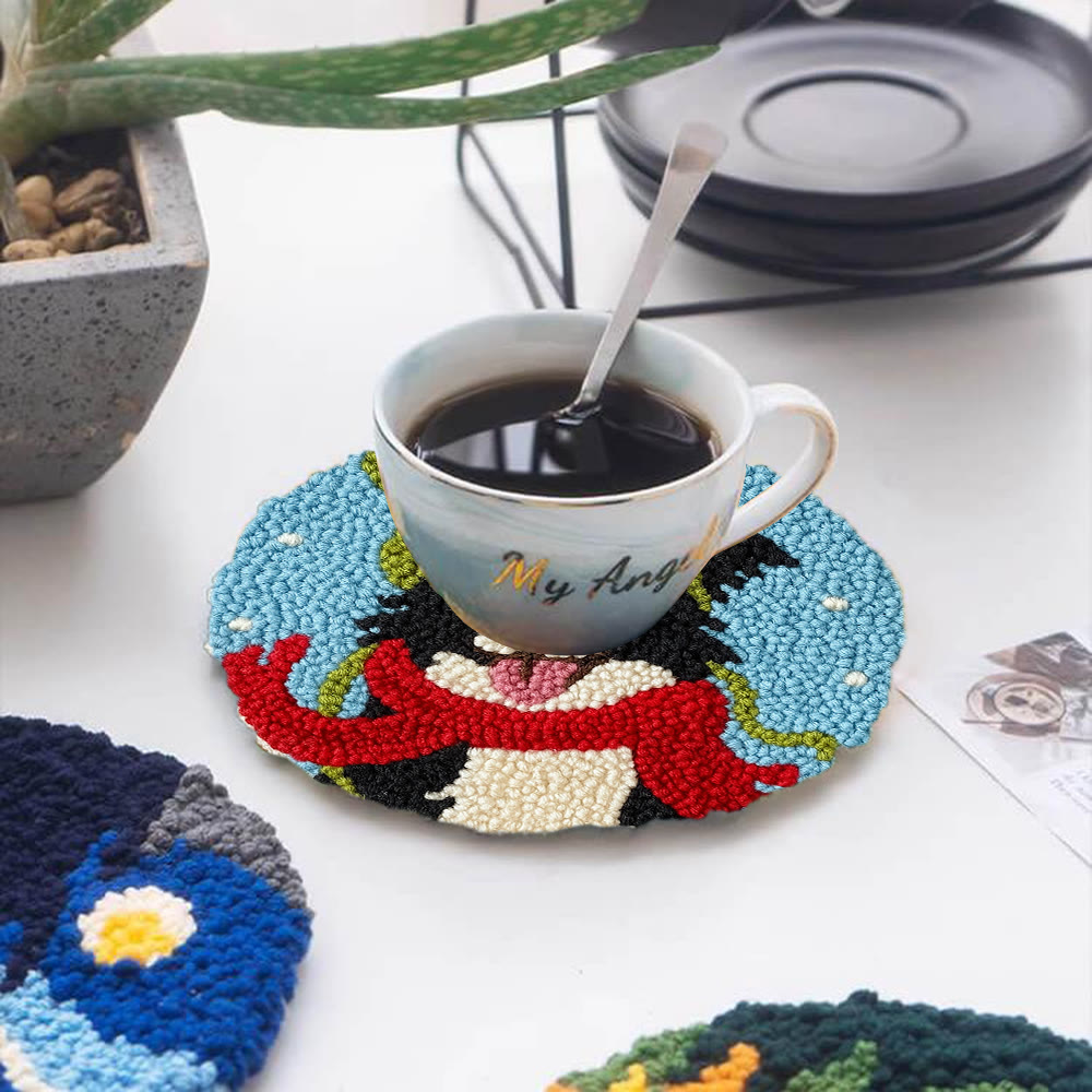 Winter Adorned Puppy Punch Needle Kit – Easy Beginner Handcraft | Cute Decor Hanging - image 5