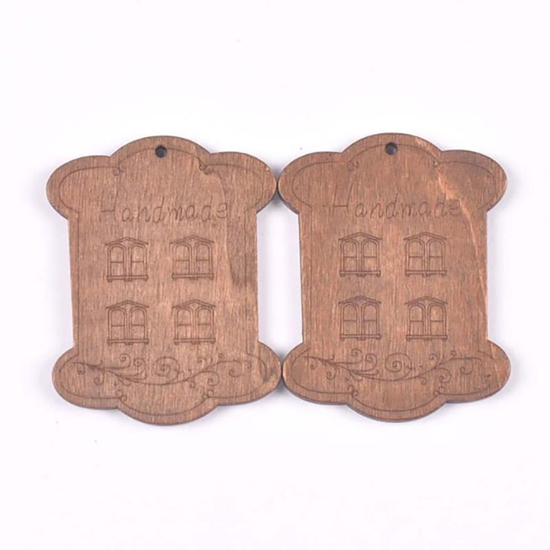 Embroidery Wooden Floss Bobbins - Sewing Thread Organizer | Perfect Gift For Handmade Lovers  - Window - 10pcs - image 2