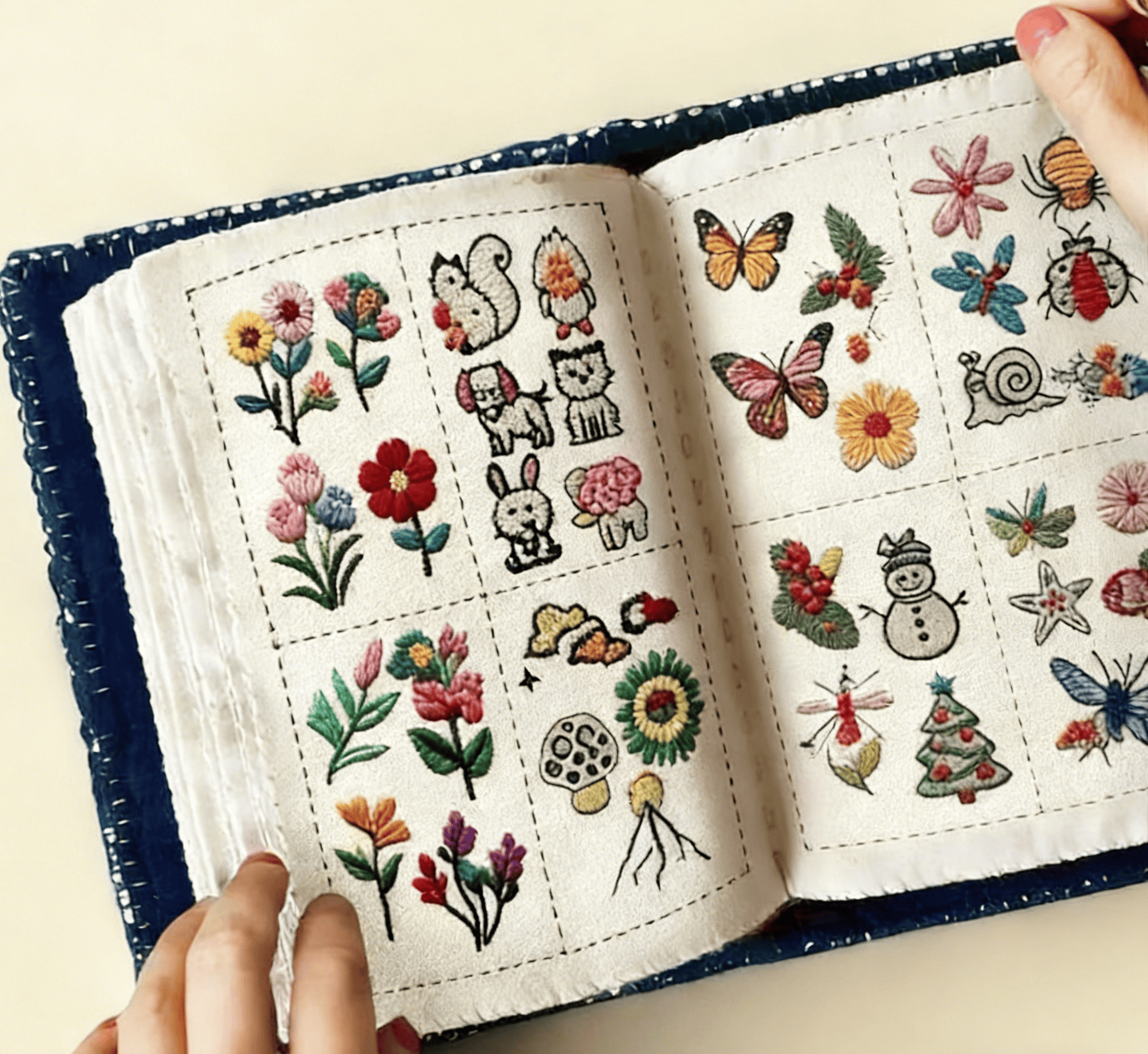 Embroidery Beginner Stitch Book - Easy Stitch Practice | Creative  Sewing Needlework | Gift For Handmade Starter - Embroidery Beginner Stitch Book - image 1