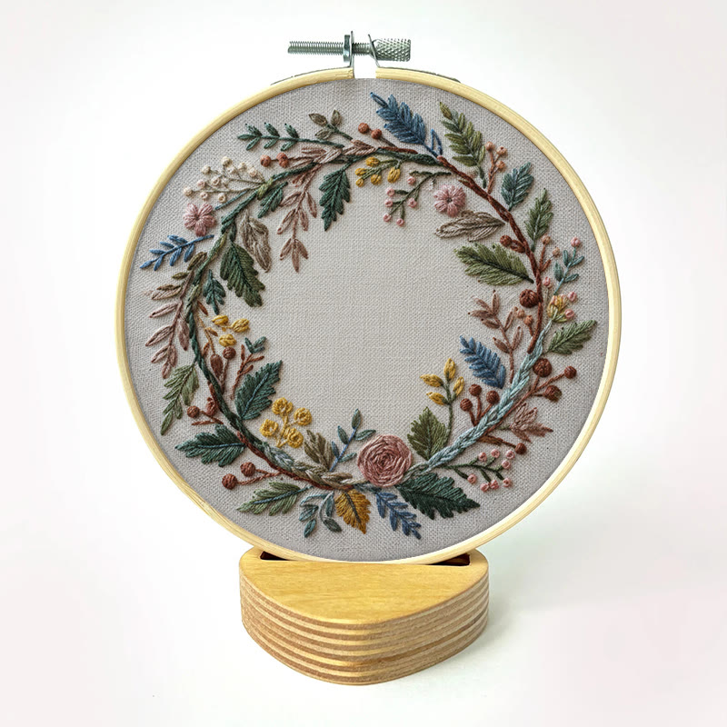 Rubbyoo Embroidery Kit - Floral Wreath | Handcrafted Art | Perfect For Diy Projects - image 8