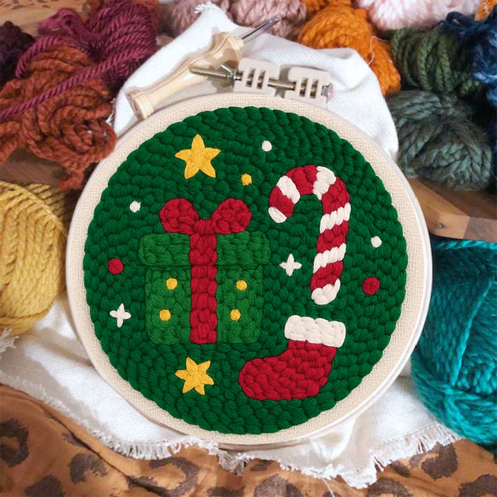 Christmas Festive Trinkets Punch Needle Kit – Newbie-friendly Handcraft | Joyful Holiday Home Decor - image 3