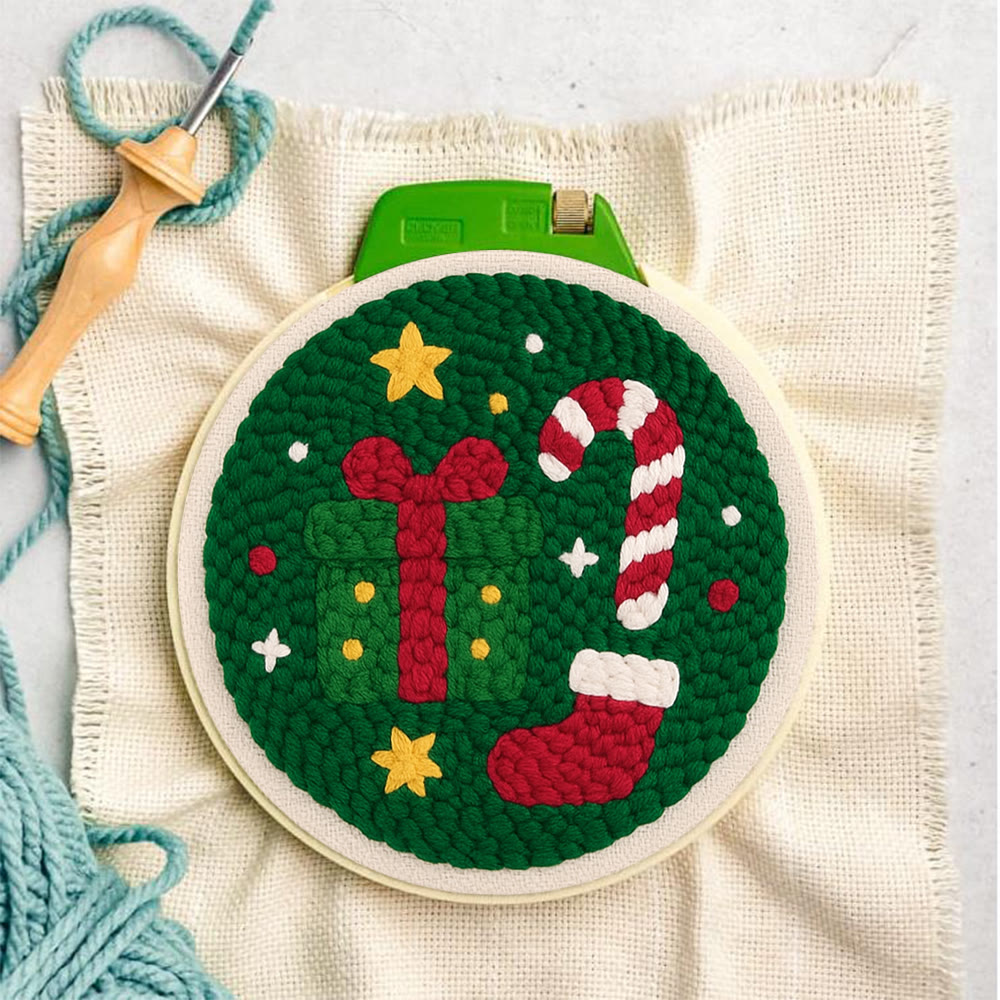 Christmas Festive Trinkets Punch Needle Kit – Newbie-friendly Handcraft | Joyful Holiday Home Decor - image 2