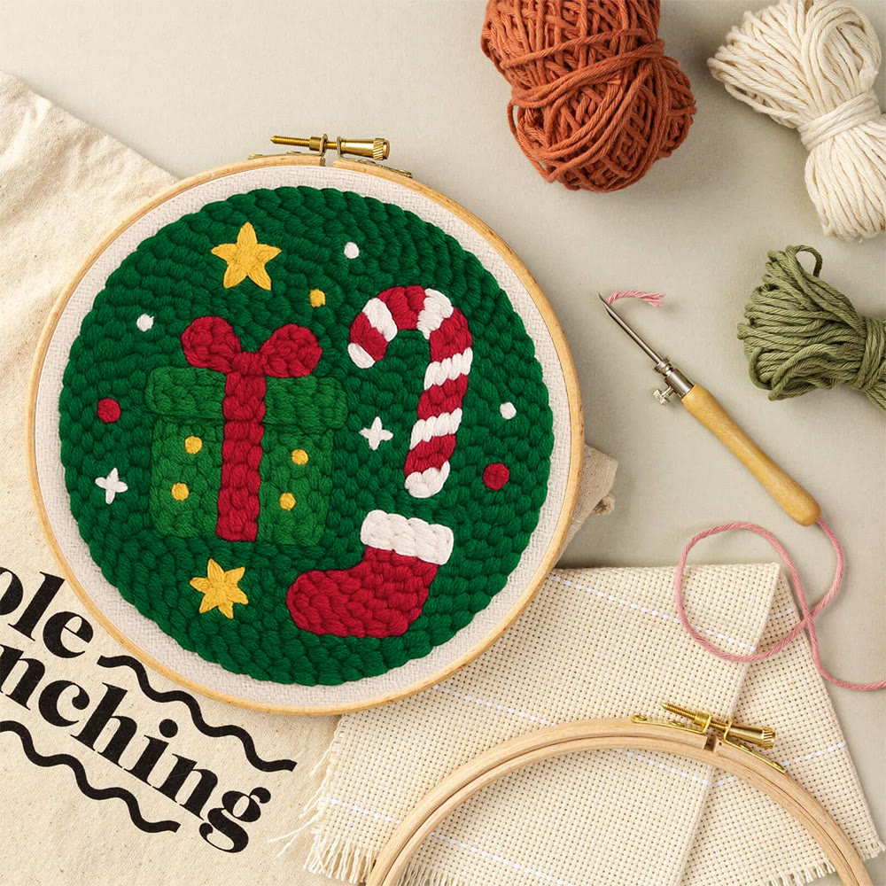 Christmas Festive Trinkets Punch Needle Kit – Newbie-friendly Handcraft | Joyful Holiday Home Decor - image 10