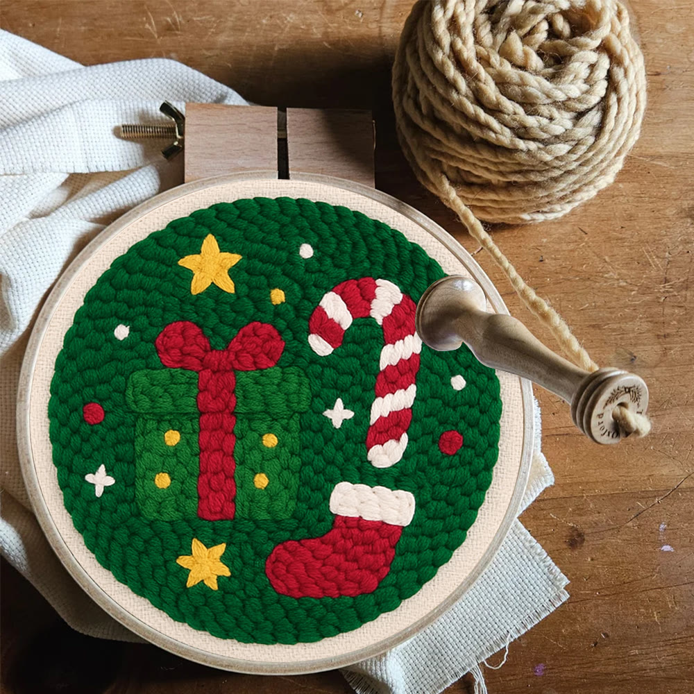 Christmas Festive Trinkets Punch Needle Kit – Newbie-friendly Handcraft | Joyful Holiday Home Decor - image 9
