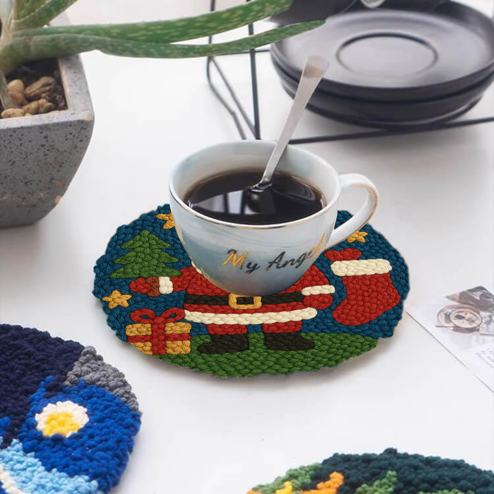 Santa Claus Festive Punch Needle Kit – Novice-friendly Craft Project | Cheerful Holiday Home Focal - image 5