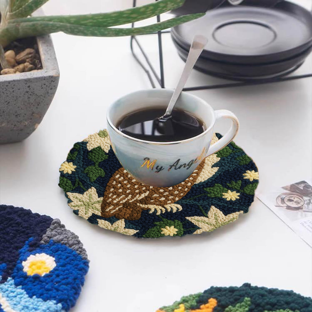 Nocturnal Owl Floral Punch Needle Kit – Artisanal Handcraft Creation | Exquisite Wall Hanging - image 5