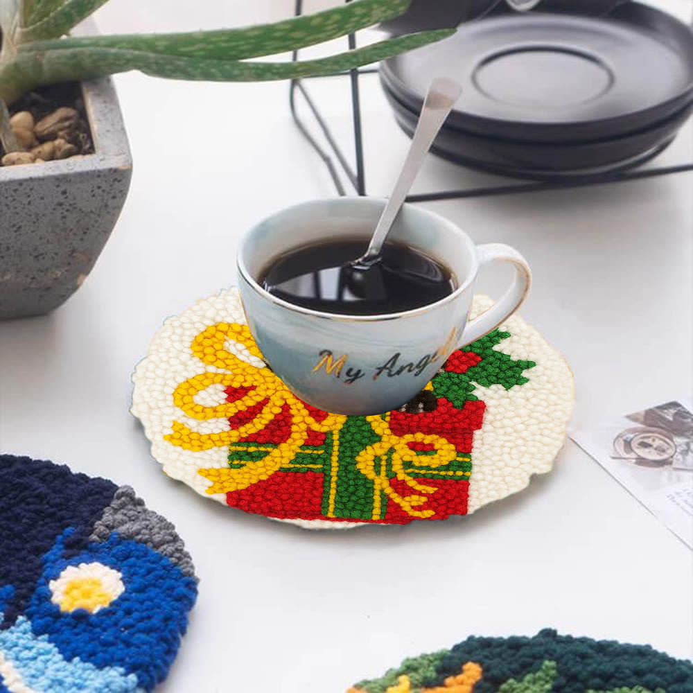 Christmas Black Cat Gift Punch Needle Kit – Festive DIY Handiwork | Sweet Holiday Ornament - image 5