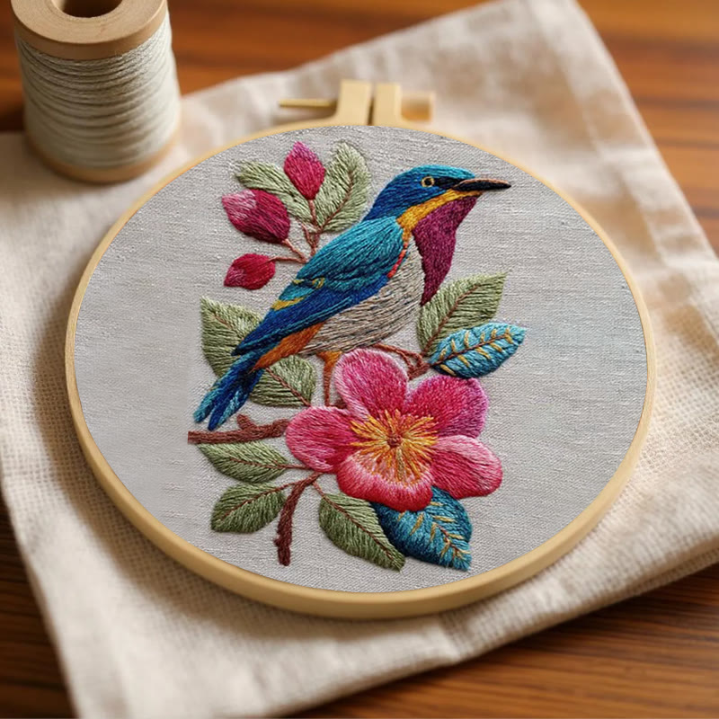 Rubbyoo Embroidery Kit - Stunning Bird | Handmade Needle Craft | Gift For Bird Lovers  - image 2