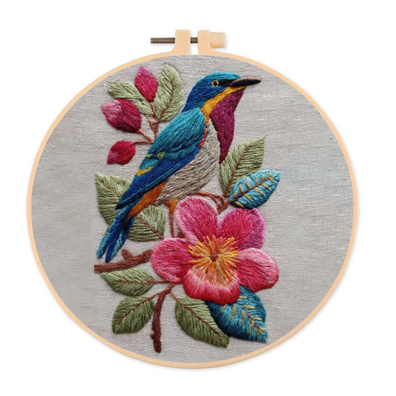 Rubbyoo Embroidery Kit - Stunning Bird | Handmade Needle Craft | Gift For Bird Lovers  - 20*20cm - image 1