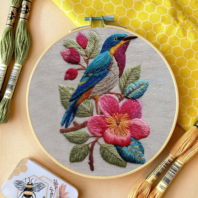 Rubbyoo Embroidery Kit - Stunning Bird | Handmade Needle Craft | Gift For Bird Lovers  - image 11