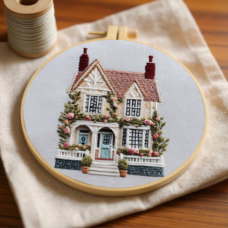 Rubbyoo Embroidery Kit - Dream House | Handmade Stitch Art | Wall Hanging Decor - image 3