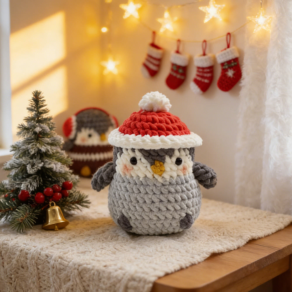 Diy Handmade Christmas Penguin Crochet Kit - Adorable Christmas Doll | Perfect Holiday Gifts - Penguin A - image 2
