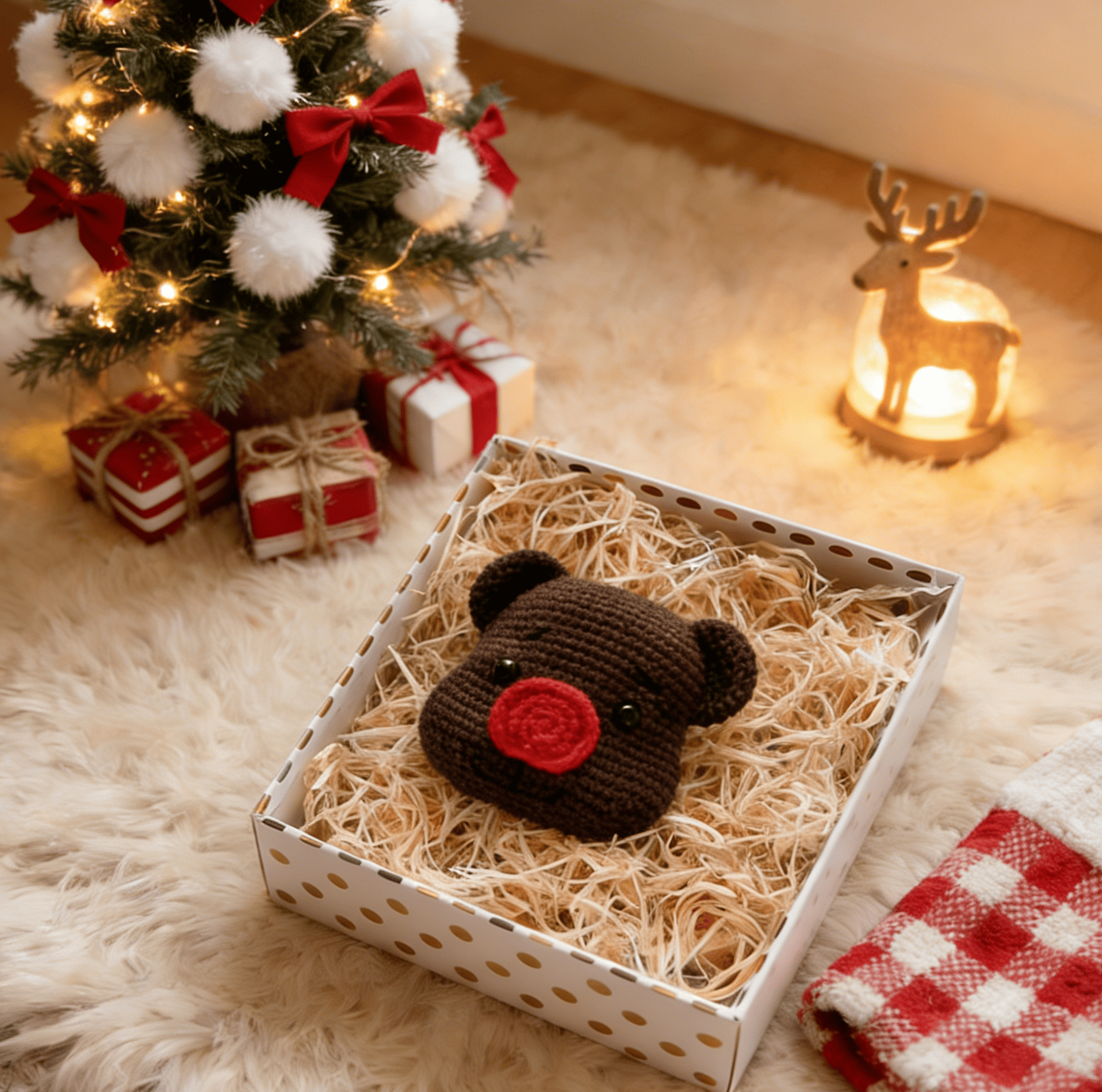 Diy Handmade Holiday Animal Crochet Kit - Handmade Christmas Collection | perfect doll for kid - Teddy  - image 6
