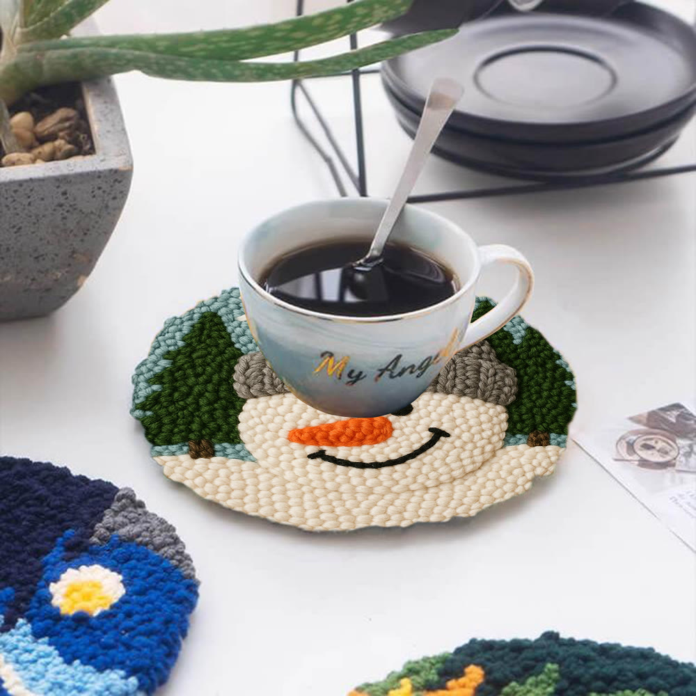 Adorable Snowman Punch Needle Kit – Newbie-friendly Craft | Cozy Winter-themed Handmade Wall Decor - image 5