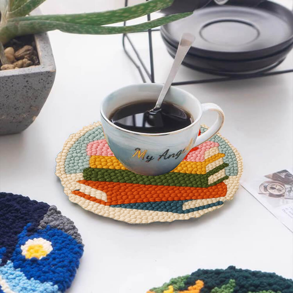 Vibrant Book Stack Punch Needle Kit – Newbie-friendly Craft | Top Gifting Pick - image 5