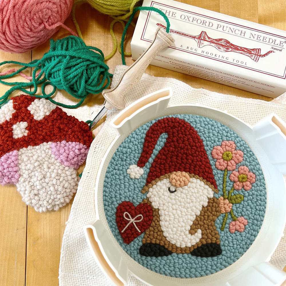 Heart and Flower Themed Gnome Punch Needle Kit – Romantic Gifting Top Pick | Warm Decorative Accent - image 12
