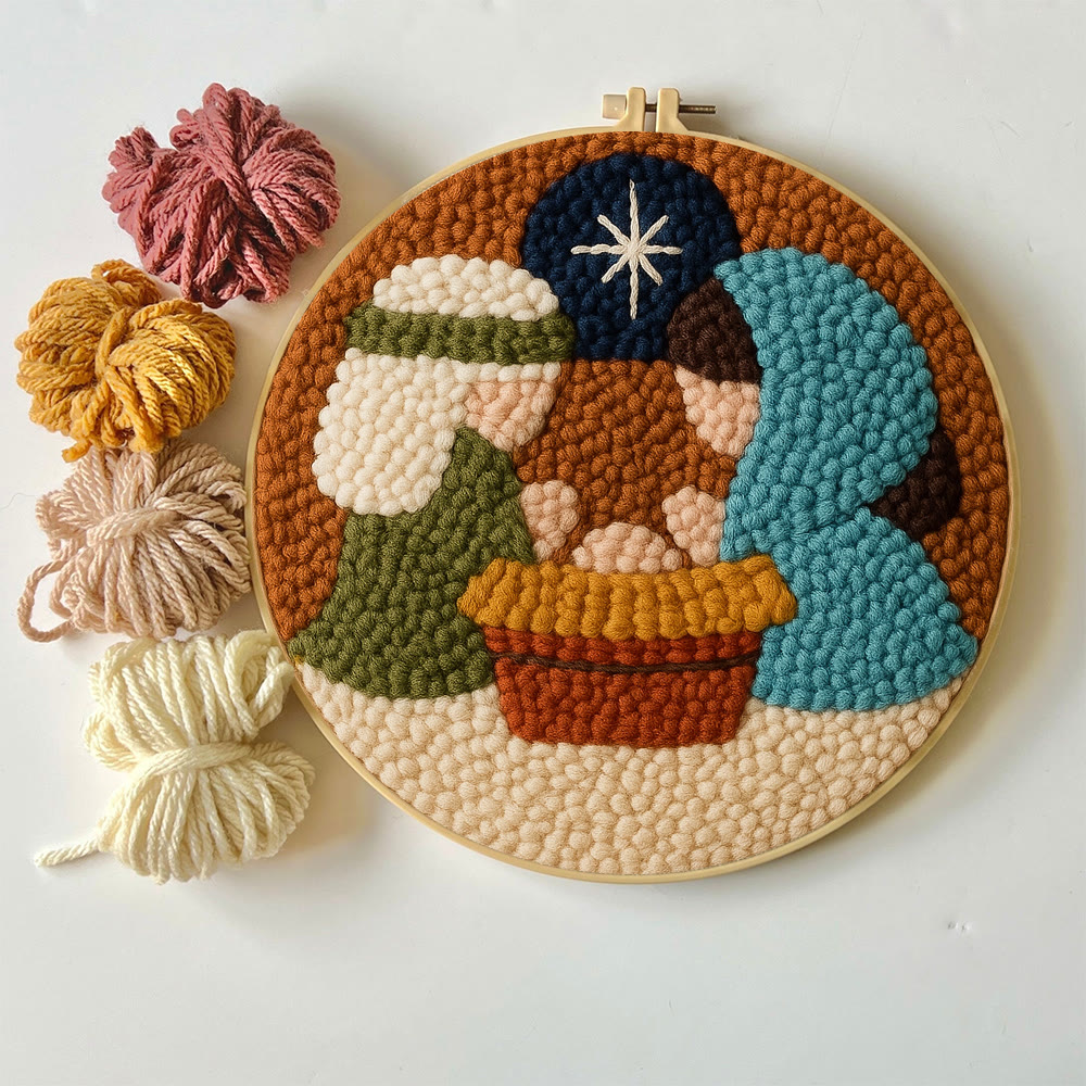 Nativity Scene Themed Punch Needle Kit – Easy DIY Choice | Fun Handmade Craft - image 2