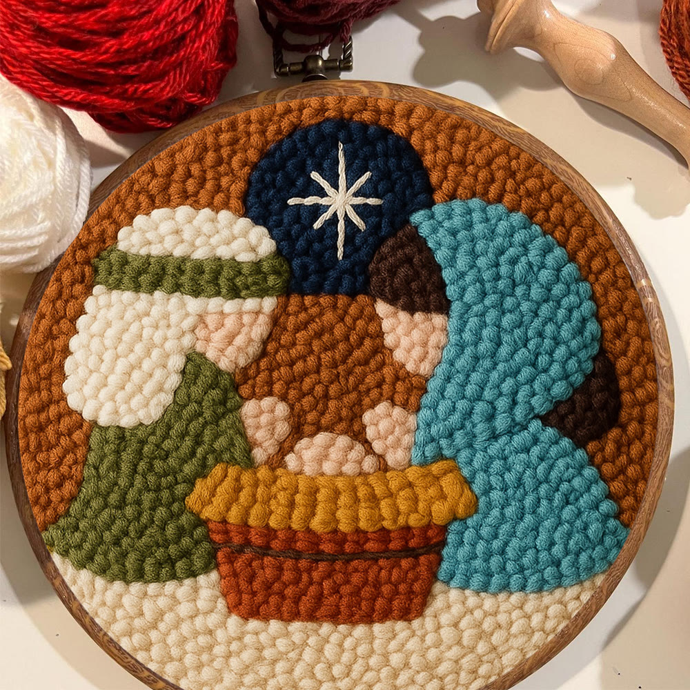 Nativity Scene Themed Punch Needle Kit – Easy DIY Choice | Fun Handmade Craft - image 3